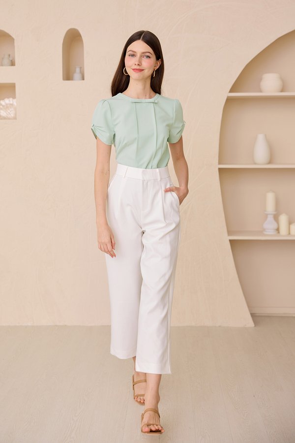 Coralie Top In Sage