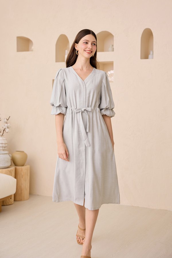 Yuna Dress In Speckled Grey