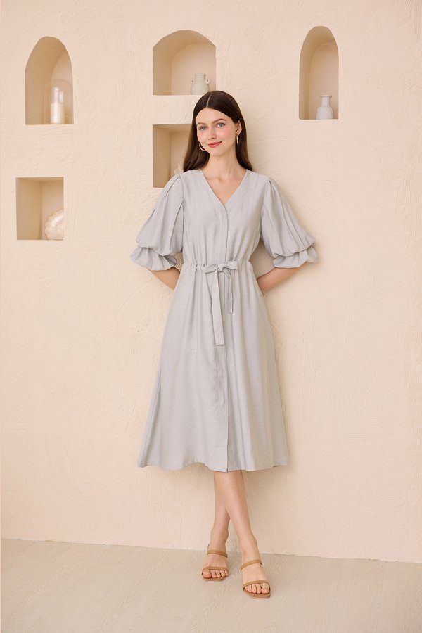 Yuna Dress In Speckled Grey