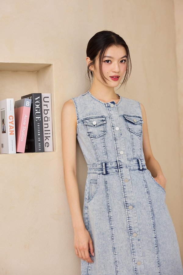 Arizona Dress In Light Wash