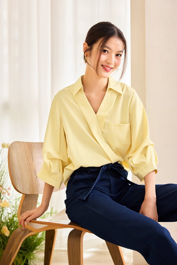 Momo Top In Butter Yellow