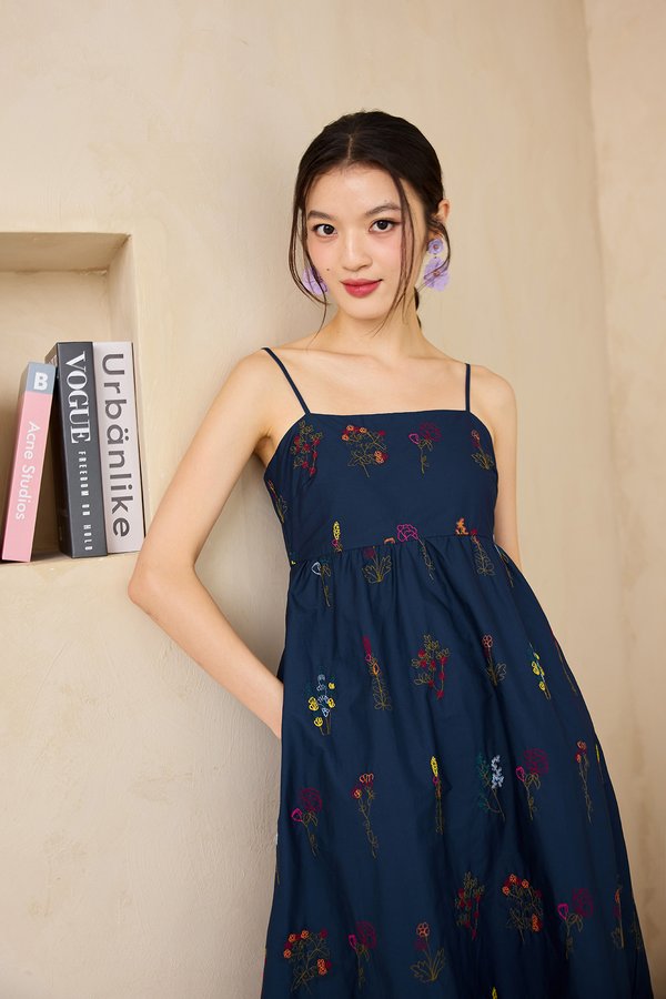 Olanna Dress In Navy Blue
