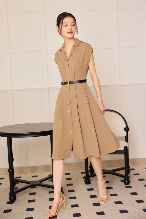 Katherine Dress In Mocha