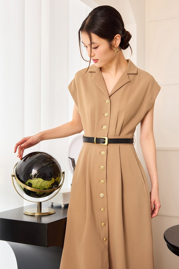 Katherine Dress In Mocha