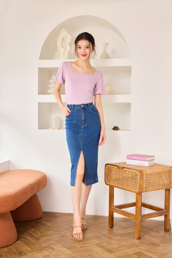 Ariel Top In Lavender Pink