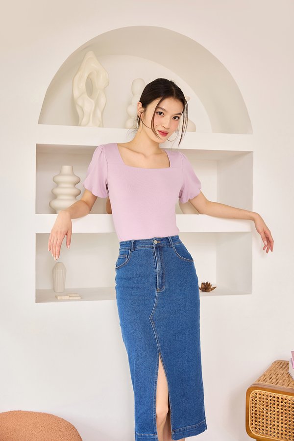 Ariel Top In Lavender Pink