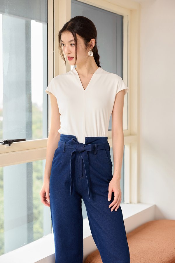 Miles Top In Classic White