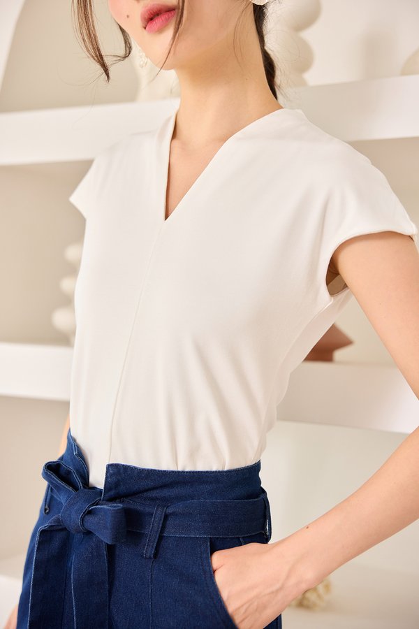 Miles Top In Classic White