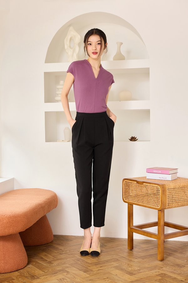 Miles Top In Plum