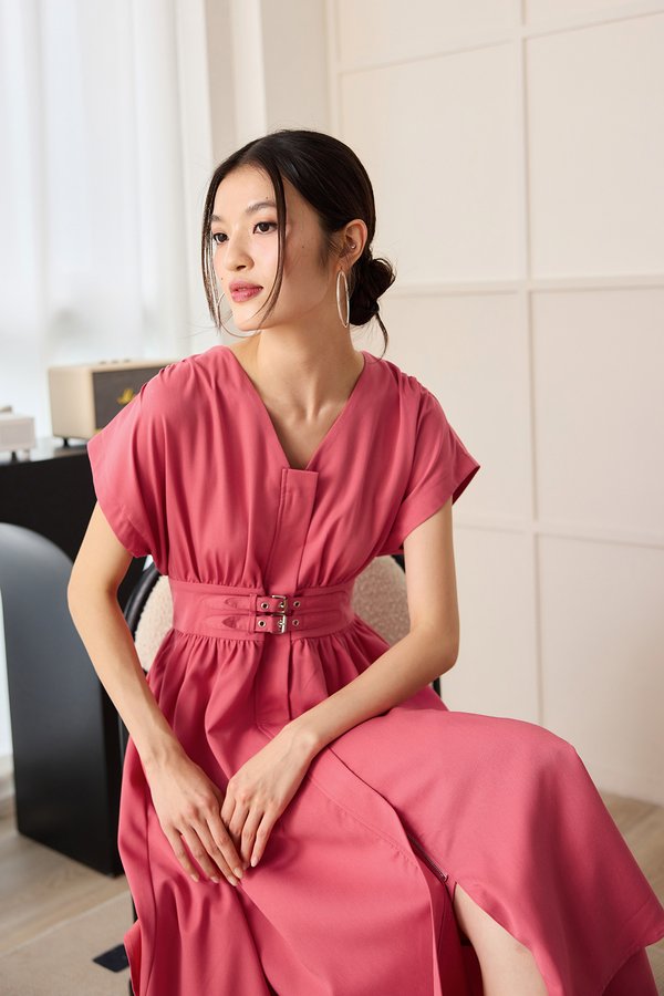 Aura Dress In Hot Pink