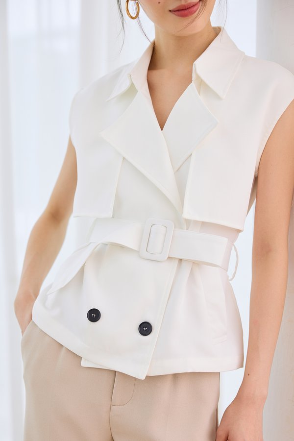 Cole Top In Clean White