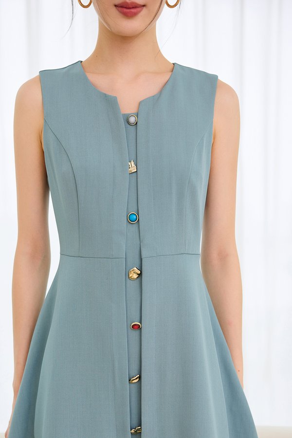Leah Dress In Sapphire Blue