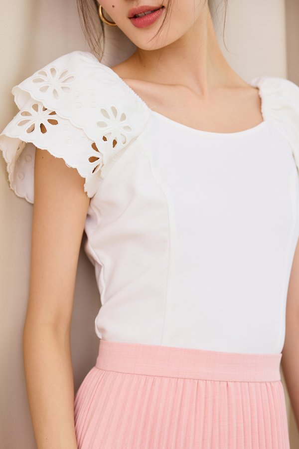 Mylee Top In Classic White
