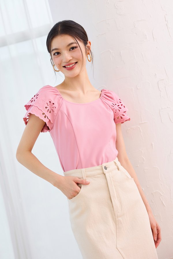 Mylee Top In Rose Pink