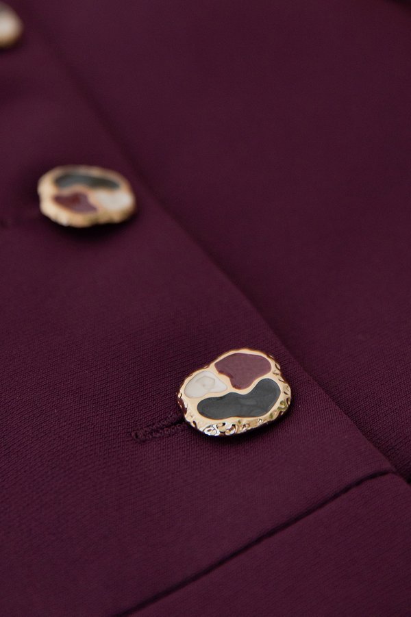 Beverly Romper In Burgundy Wine