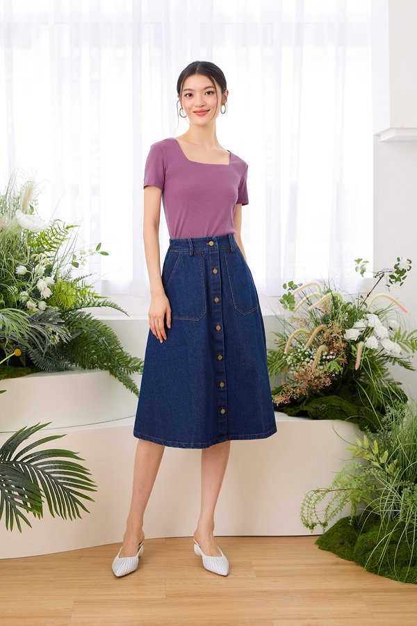 Casey Top In Plum