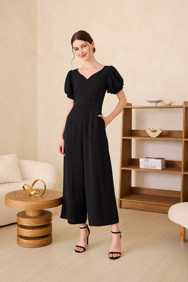 Anastasia Romper In Classic Black
