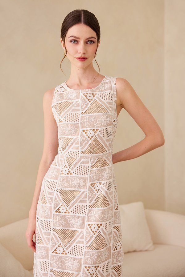 Camilla Dress In Classic White