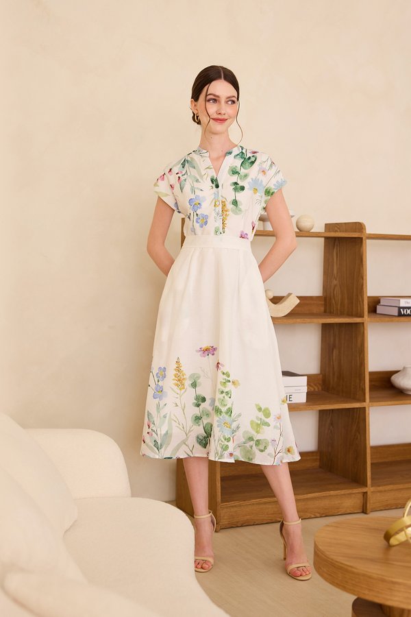 [Backorder] Liberty Dress In Green Florals