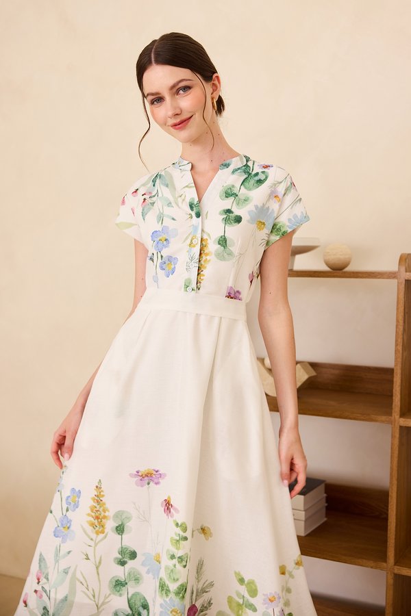 [Backorder] Liberty Dress In Green Florals