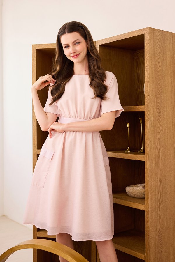 Gracie Dress In Blush Pink