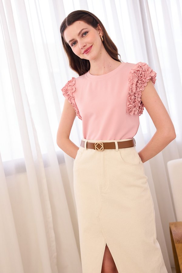 Hayley Top In French Pink