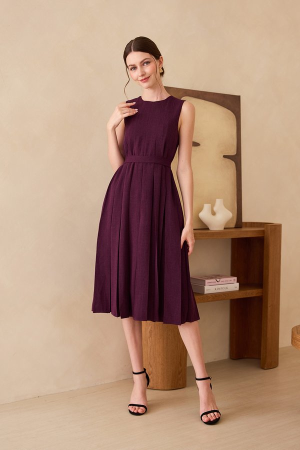 Polene Dress In Deep Plum