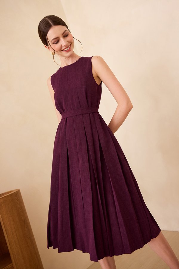 Polene Dress In Deep Plum