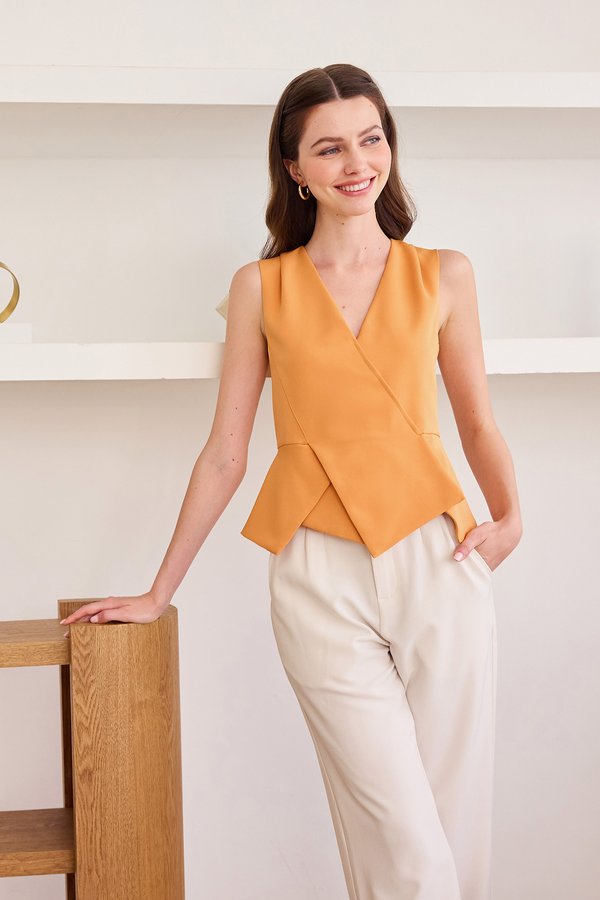 Vanya Top In Tangerine