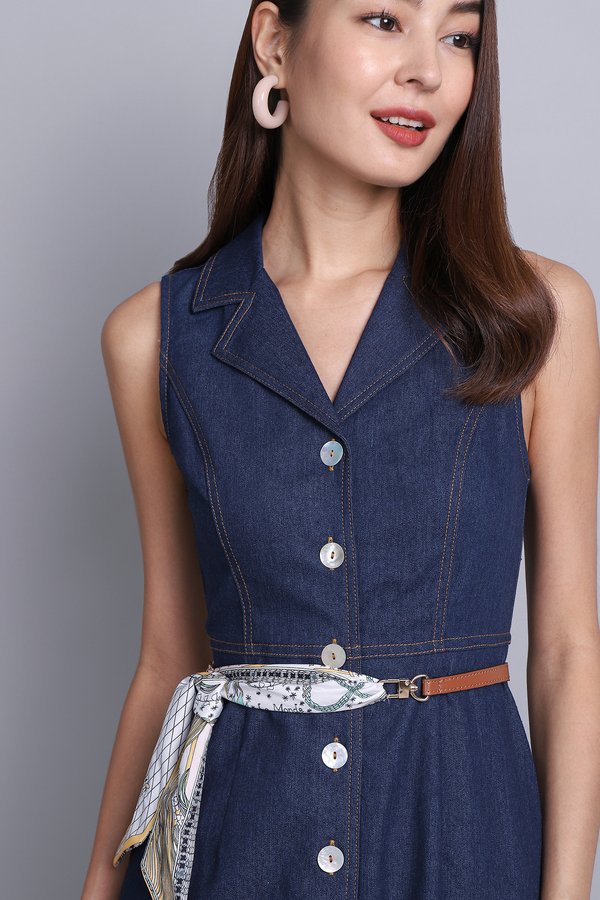 Linda Dress In Dark Wash