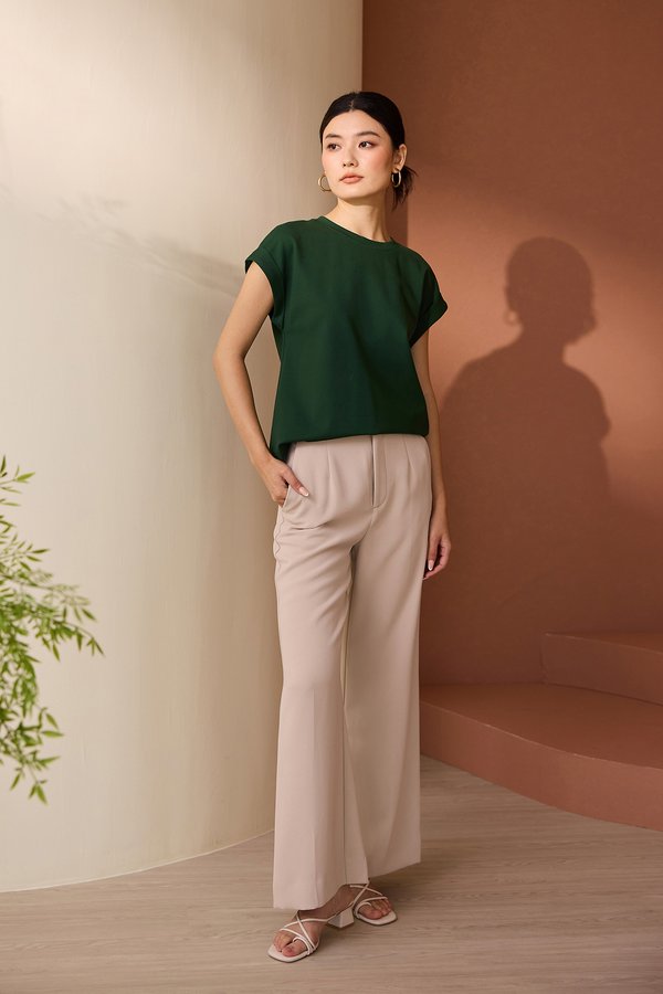 Harriet Top In Forest Green