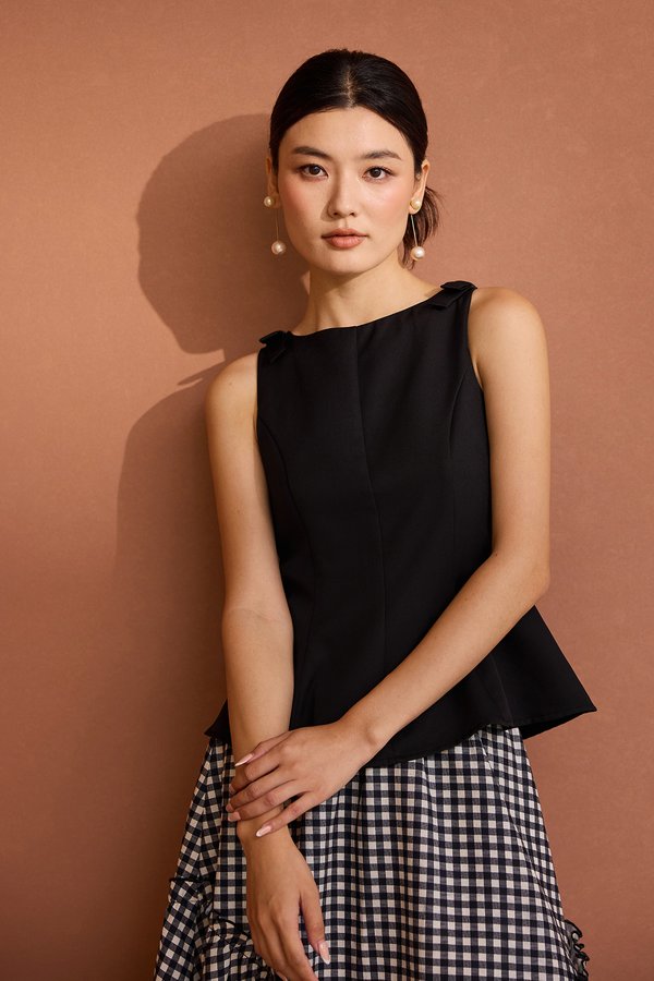 Penelope Top In Classic Black