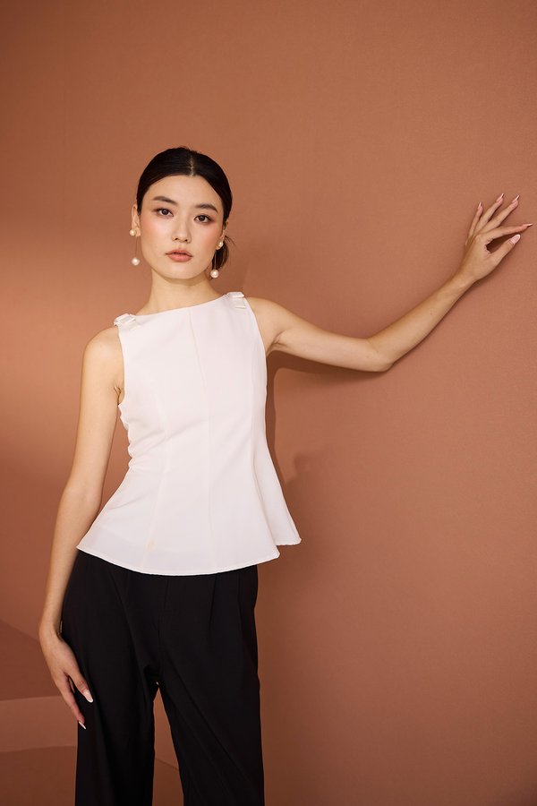 Penelope Top In Classic White