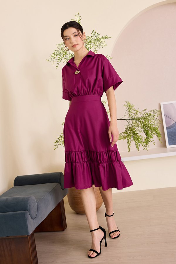 Ryleigh Dress In Magenta
