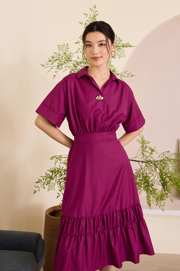 Ryleigh Dress In Magenta