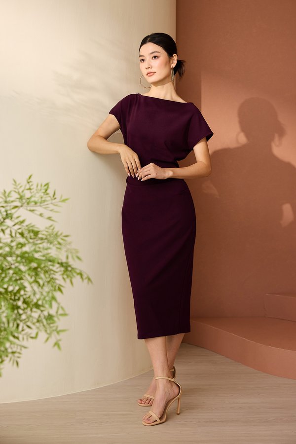 Cara Dress In Wine