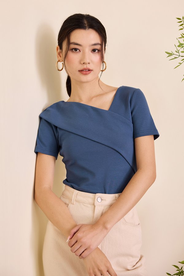 [Backorder] Eunice Top In French Blue