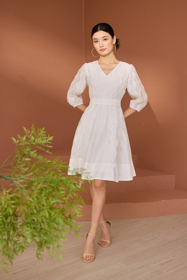Joan Dress In Classic White