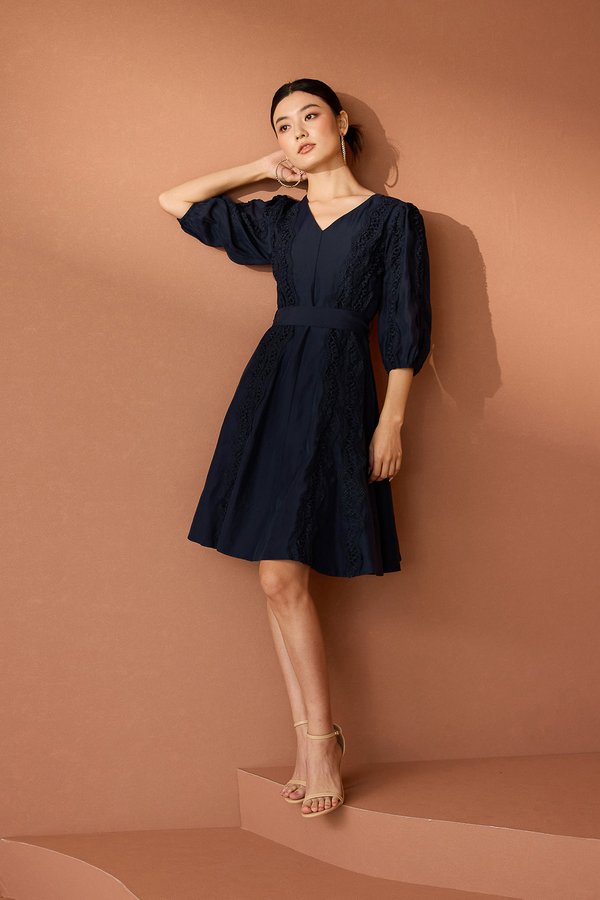 Joan Dress In Midnight Blue