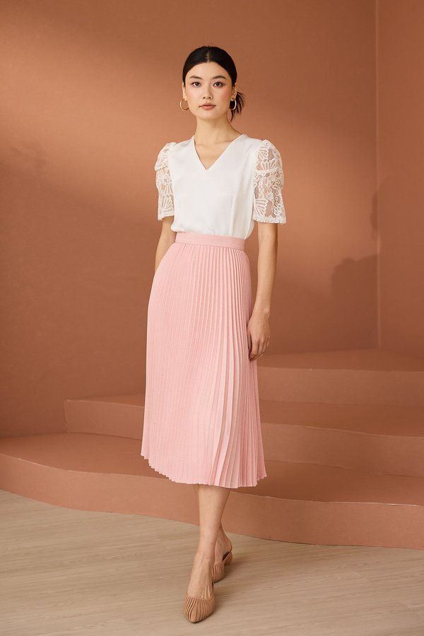 Kathy Top In Ivory White