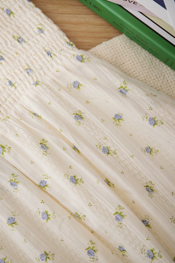 Alvina Dress In Cream Florals