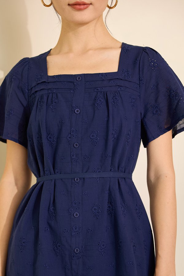 Noella Dress In Navy Blue