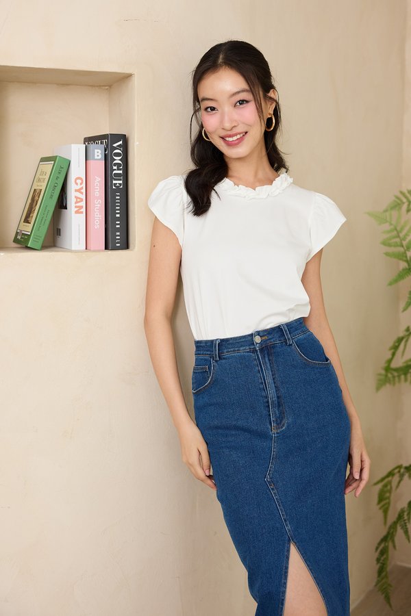 Amani Top In Classic White