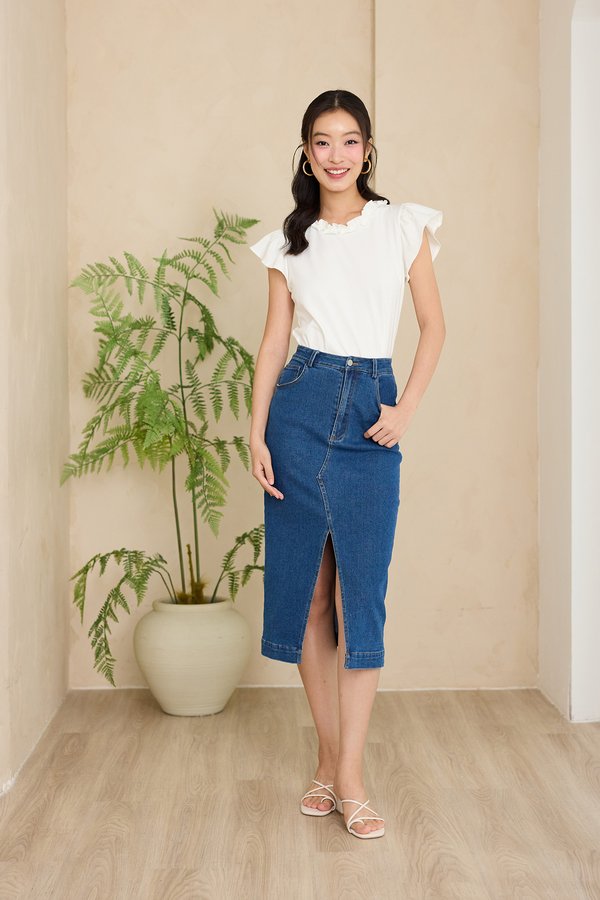 Amani Top In Classic White