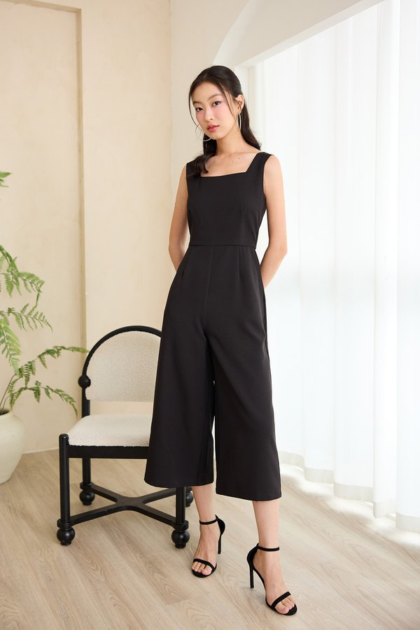 Ember Romper In Classic Black