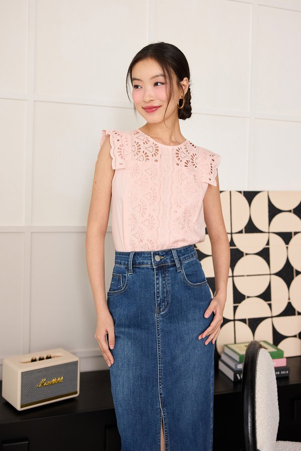 Maura Top In Dusty Pink