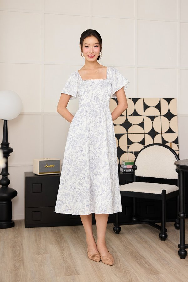 Seychelle Dress In Grey Prints