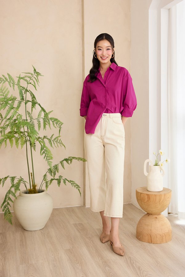 Collin Jeans In Clean Cream Collin Jeans In Clean Cream