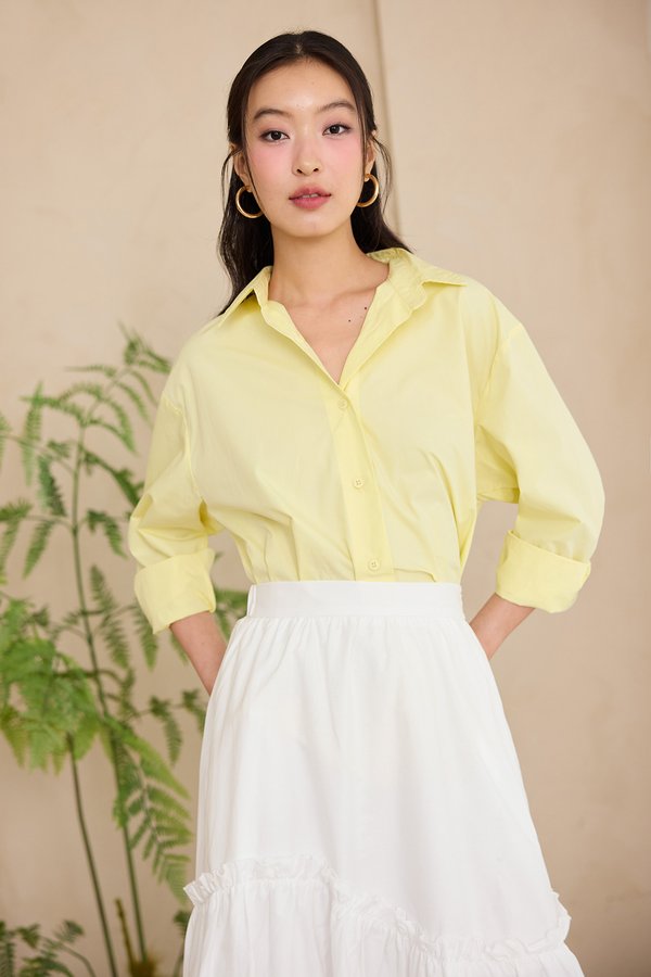Cyrus Top In Butter Yellow Cyrus Top In Butter Yellow