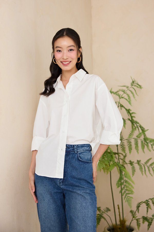 Cyrus Top In Classic White Cyrus Top In Classic White